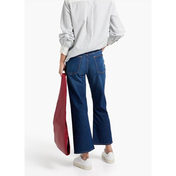 Rag & Bone Maya High Rise Crop Flare Jeans in Stowe Size 24 - Picture 2 of 10